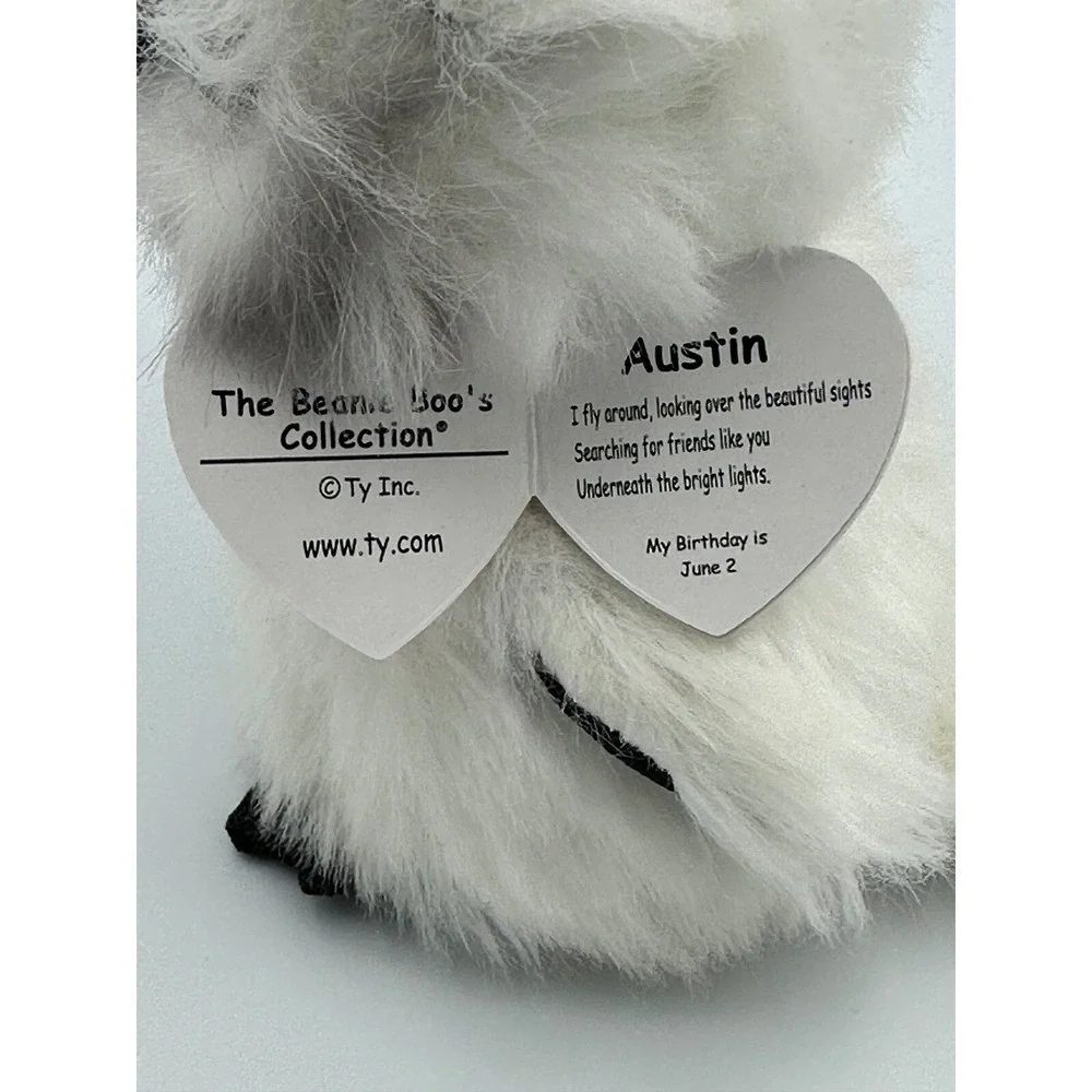 Ty Beanie Boos Austin White Owl 6